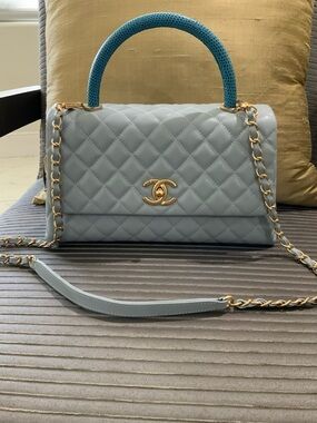 Classic CHANEL Bag: A Stylish and Versatile Choice for Elegance light blue